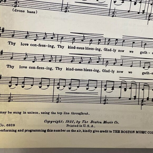 The Children's Prayer Sheet Music 1931 Boston Music Co. 2-part Chorus S.A. - Picture 8 of 9